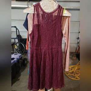 Forever 21 Burgundy Dress